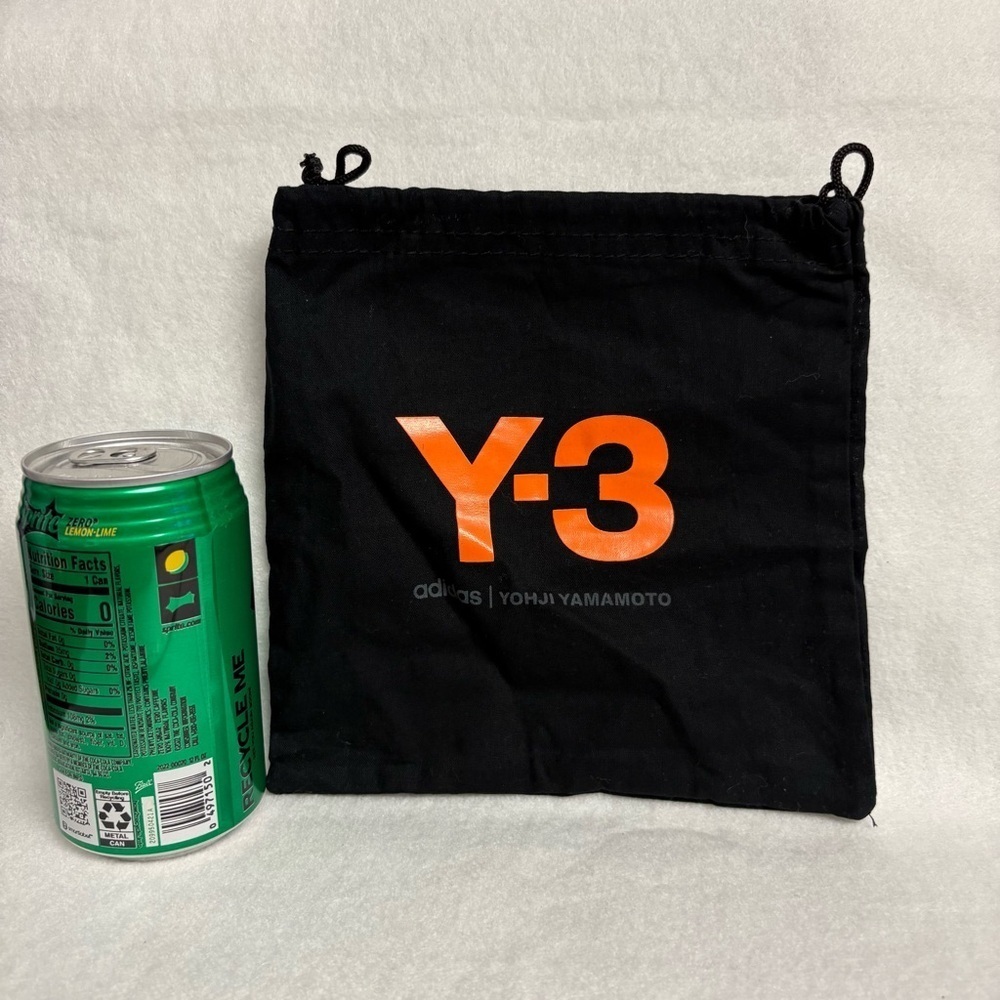 Y-3 ADIDAS Small Black Dust Bag Drawstring for Accessories Yohji Yamamoto - Picture 2 of 7
